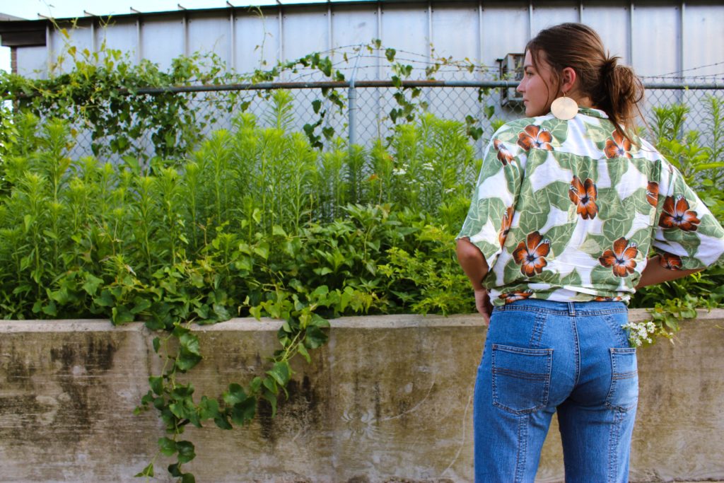 with five loaves of bread